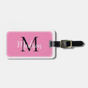 Etiqueta De Bagagem Monograma Nome Personalizado Inicial Marca de Baga