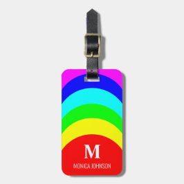 Etiqueta De Bagagem Monograma Nome personalizado Stribow