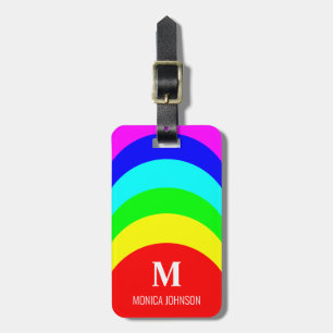 Etiqueta De Bagagem Monograma Nome personalizado Stribow