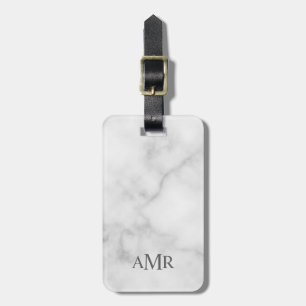 Etiqueta De Bagagem Monograma Personalizado Clássico
