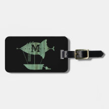 Monograma personalizado de nave Steampunk Verdigri