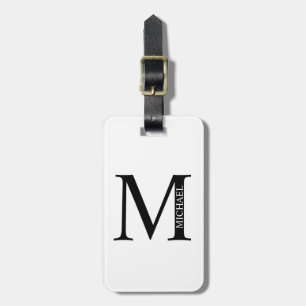 Etiqueta De Bagagem Monograma Personalizado e Marca de Bagagem