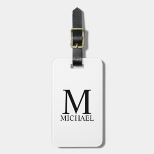 Etiqueta De Bagagem Monograma Personalizado e Marca de Bagagem
