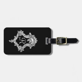 Etiqueta De Bagagem Monograma Personalizado Inicial