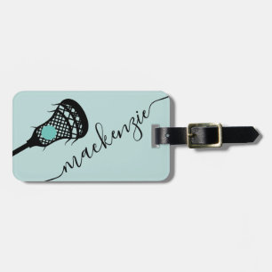 Etiqueta De Bagagem Monograma Personalizado Larcrosse Stick