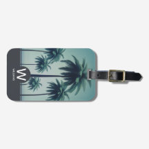 Monograma personalizado tropical