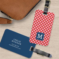 Monograma, Picnic Red Gingham e Blue