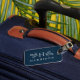 Etiqueta De Bagagem Monograma russo bagagem marinho etiqueta azul (Front Insitu 3)