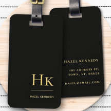 Monograma Simples Elegante Dourado Clássico