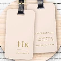 Monograma Simples Lente Elegante Rosa Dourado