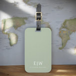 Etiqueta De Bagagem Monograma Simples Profissional Elegante Minimalist<br><div class="desc">Apresentando nossa coleção profissional simples de monogramas minimalista: eleve seu estilo com sofisticação de eterno e elegância subestimada. Criada com muita atenção aos detalhes, esta coleção apresenta designs minimalistas adornados com seu monograma personalizado. Cada peça exumenta profissionalismo e refinamento, perfeito para fazer uma impressão duradoura em qualquer cenário. De artigos...</div>