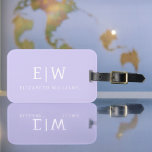 Etiqueta De Bagagem Monograma Simples Profissional Elegante Minimalist<br><div class="desc">Apresentando nossa coleção profissional simples de monogramas minimalista: eleve seu estilo com sofisticação de eterno e elegância subestimada. Criada com muita atenção aos detalhes, esta coleção apresenta designs minimalistas adornados com seu monograma personalizado. Cada peça exumenta profissionalismo e refinamento, perfeito para fazer uma impressão duradoura em qualquer cenário. De artigos...</div>