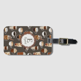 Etiqueta De Bagagem Monograma Venti Coffee Lover