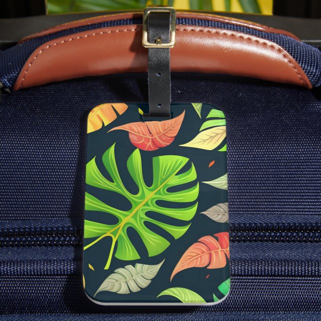 Etiqueta De Bagagem Monstera Fall (Frente Insitu 2)