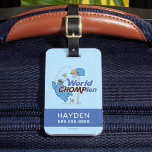 Etiqueta De Bagagem Monstro de cookies Atiradas De Lúpulo De Basquet