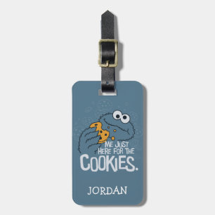 Etiqueta De Bagagem Monstro de cookies   Eu só estou aqui para os coo