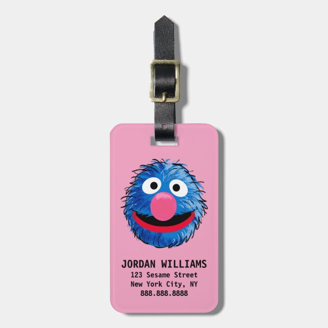 Etiqueta De Bagagem Monstro no final desta história | Grover (Frente Vertical)