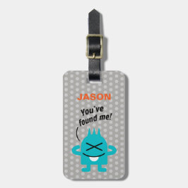 Etiqueta De Bagagem Monstro Pequeno (Personalizável)