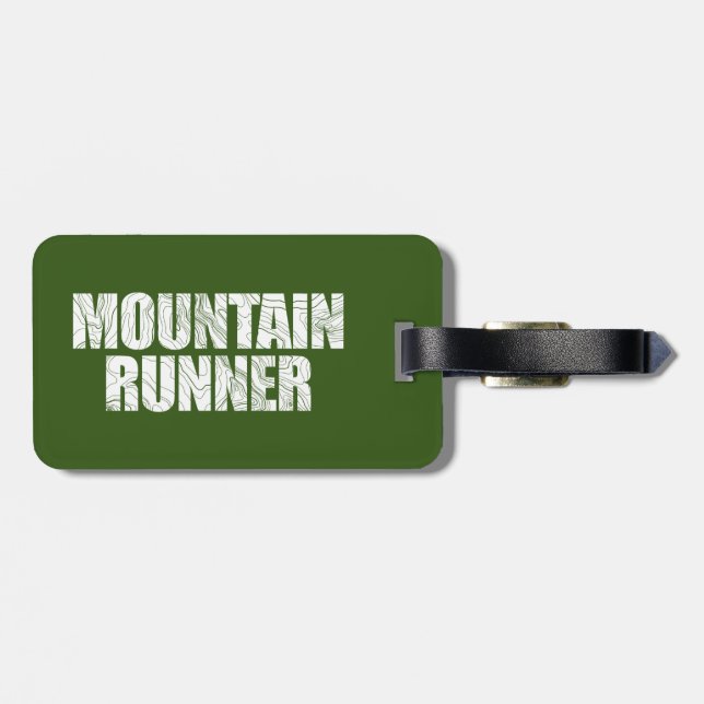 Etiqueta De Bagagem Montanha Runner (Traseira Horizontal)