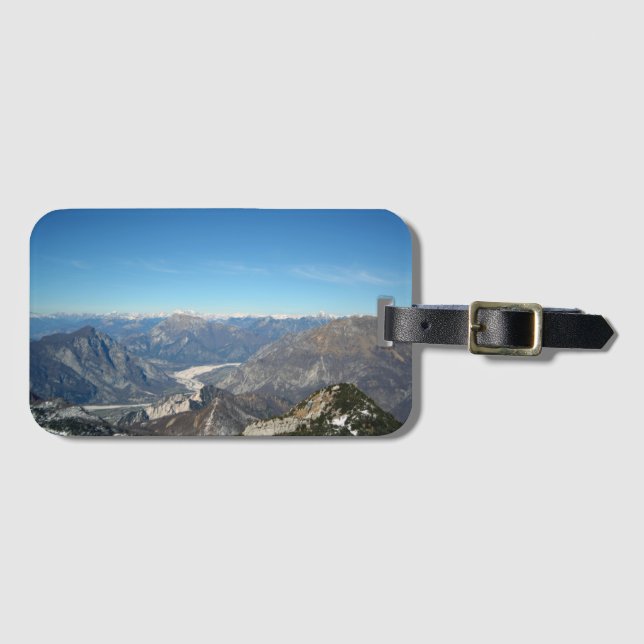 Etiqueta De Bagagem Montanhas (Frente Horizontal)