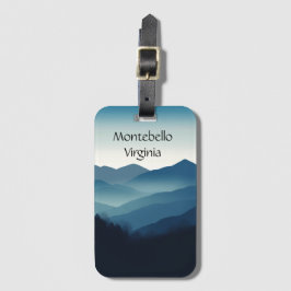Etiqueta De Bagagem Montanhas Blue Ridge, Montebello personalizável