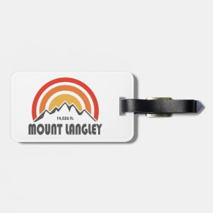 Etiqueta De Bagagem Monte Langley Califórnia
