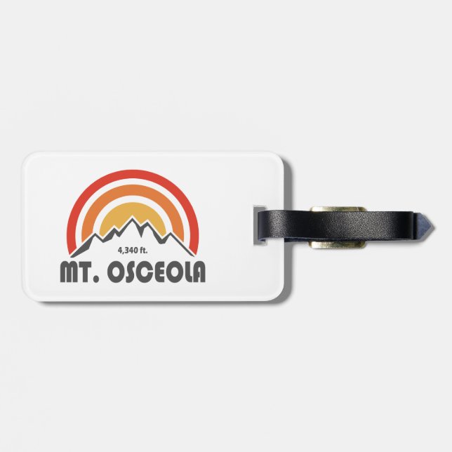 Etiqueta De Bagagem Monte Osceola New Hampshire (Traseira Horizontal)