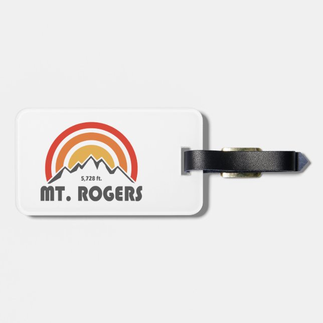 Etiqueta De Bagagem Monte Rogers (Traseira Horizontal)