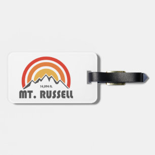 Etiqueta De Bagagem Monte Russell Califórnia