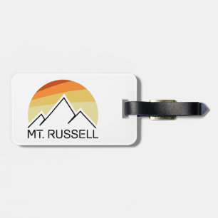 Etiqueta De Bagagem Monte Russell Califórnia Retro
