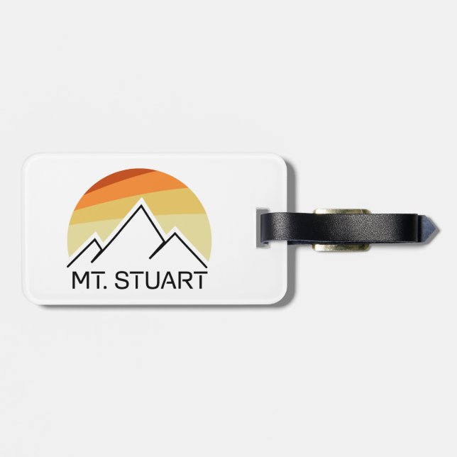 Etiqueta De Bagagem Monte Stuart Washington Retro (Traseira Horizontal)