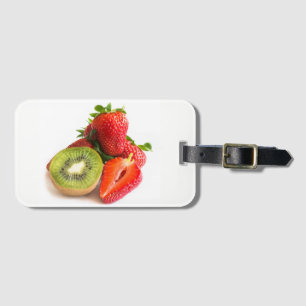 Etiqueta De Bagagem Morango e kiwi