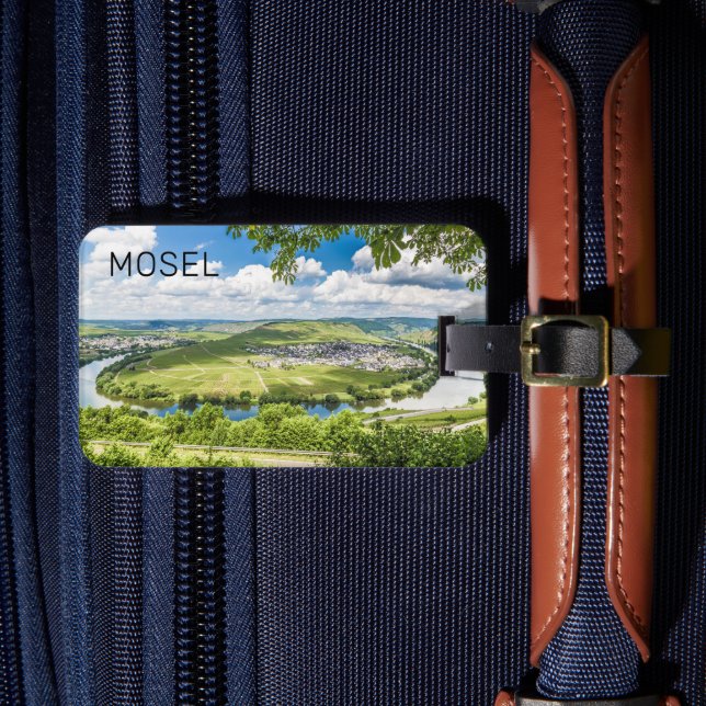Etiqueta De Bagagem Moselle Loop Trittenheim Panorama Alemanha Souveni (Frente Insitu 4)