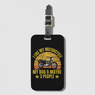 Etiqueta De Bagagem Moto de Cachorro