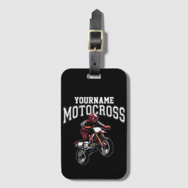 Etiqueta De Bagagem Motocross Dirt Bike Racing Personalizado