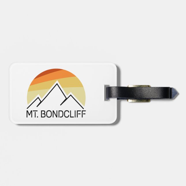 Etiqueta De Bagagem Mt. Bondcliff New Hampshire Retro (Traseira Horizontal)