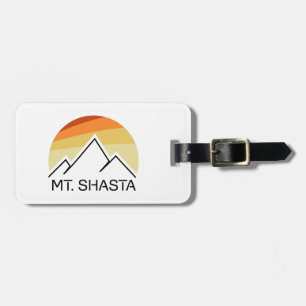 Etiqueta De Bagagem Mt. Shasta Retro