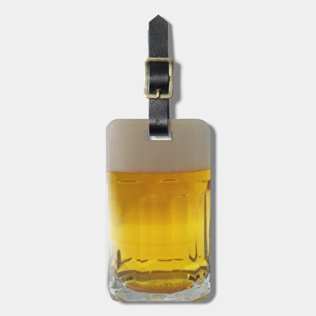 Etiqueta De Bagagem Mug of Beer (Frente Vertical)