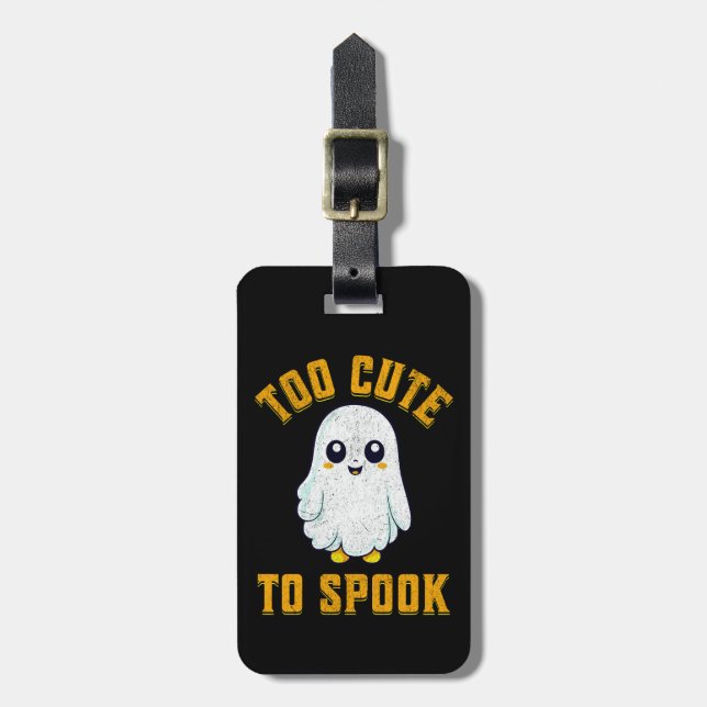 Etiqueta De Bagagem Muito fofo para assustar (Frente Vertical)