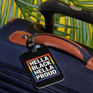 Etiqueta De Bagagem Muito Preto Muito Orgulhoso Orgulho Gay Afro-Ameri