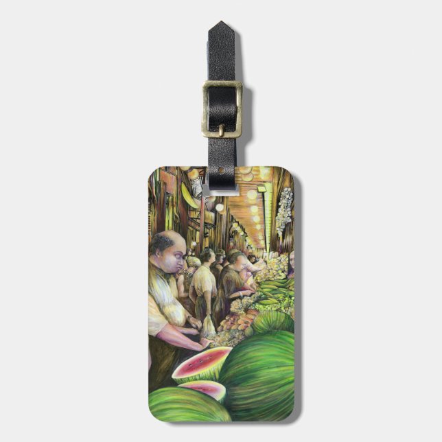 Etiqueta De Bagagem Muitos Homens, Muitos Melões (Frente Vertical)