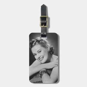 Etiqueta De Bagagem Mulher glamoroso