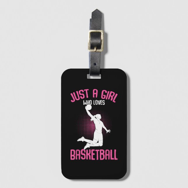 Etiqueta De Bagagem Mulheres de Basquete (Frente Vertical)