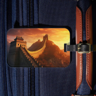Etiqueta De Bagagem Muro de excelente da China Sunset - Majestoso