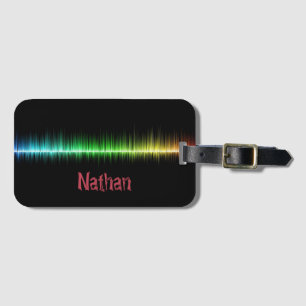 Etiqueta De Bagagem Música do Rainbow Sound