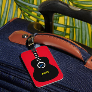 Etiqueta De Bagagem música guitarra-temático personalizada