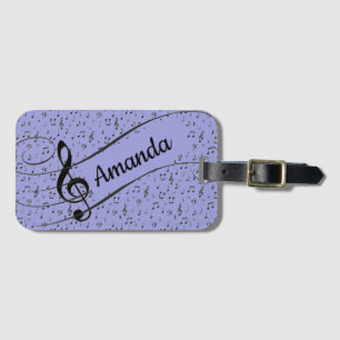 Etiqueta De Bagagem Música Negra personalizada