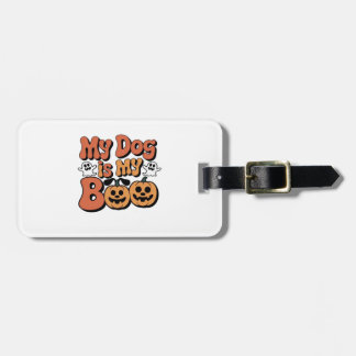 Etiqueta De Bagagem My Dog Is My Boo, Teacher, Funny Dog Lover Educato