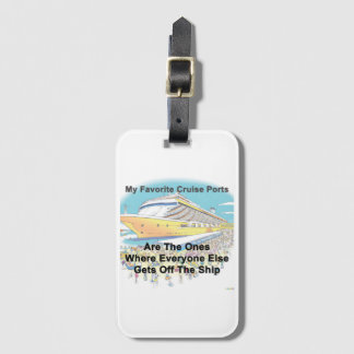 Etiqueta De Bagagem My Favorite Cruise Ports - Luggage Tag