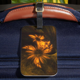 Etiqueta De Bagagem Mystique Garden Abstrato Art